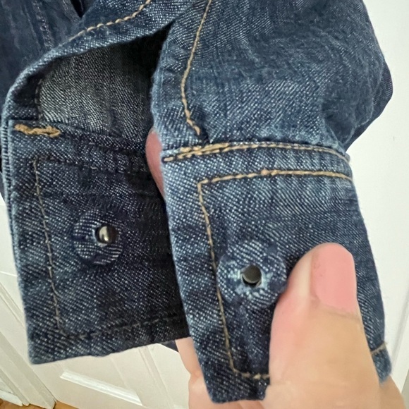 Joe Fresh Denim Chambray Dress Women’s XS Contemporary Minimalist Casual Modest - Picture 5 of 15